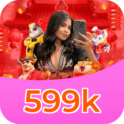 Interface do aplicativo 599k mostrando jogos disponíveis no iOS e Android